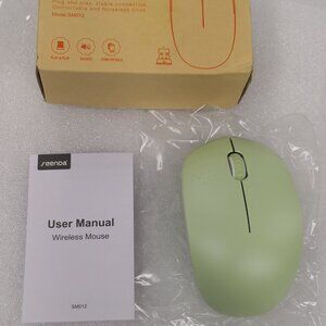 Seenda Wireless Mouse 2.4G/Noiseless Mouse with USB Receiver/Portable/GREEN